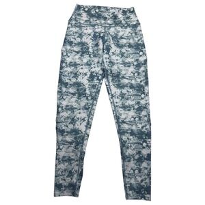 SoulCycle Blue Tie Dye Contour Leggings